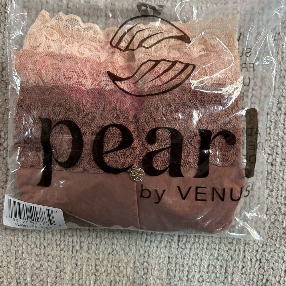 Pearl by Venus Lace Trim Boy Short 3Pk-Multicolor-Size X Small 🤎 - Picture 4 of 6